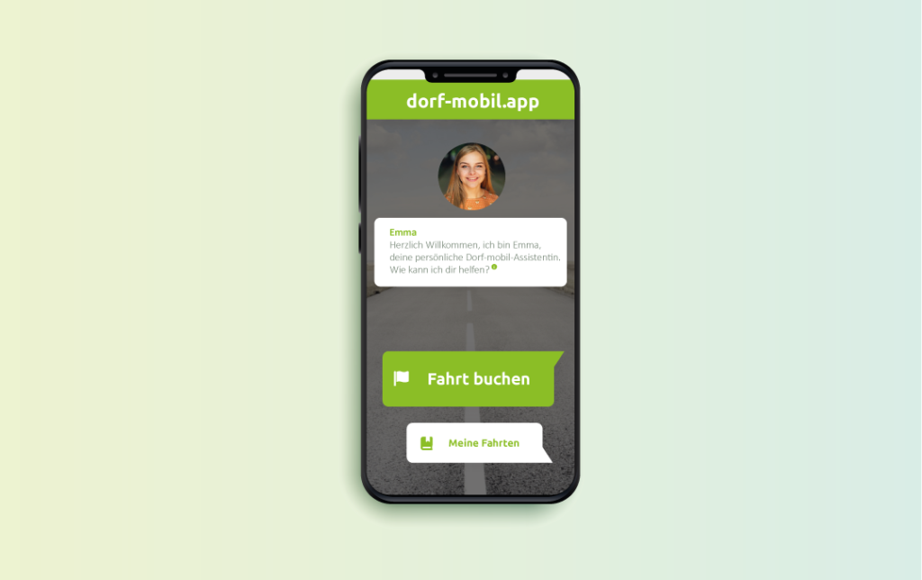 Startbildschirm der dorf-mobil.app